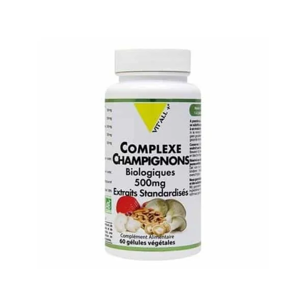Complexe champignons bio* 500mg extraits standardisés