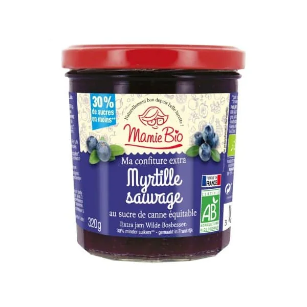 Confiture de myrtille 320g
