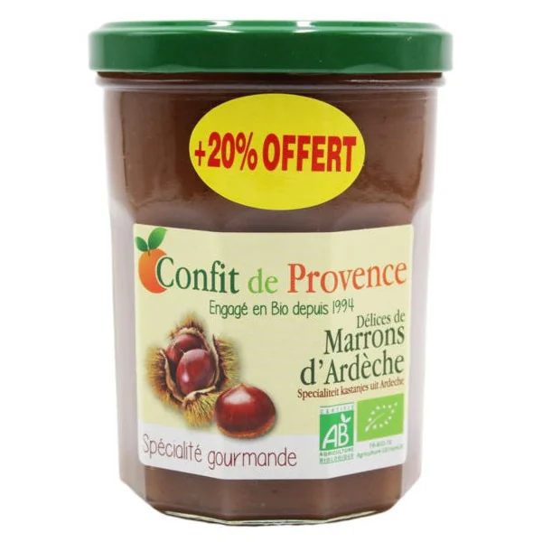 Confiture marron Ardèche 370g + 20% gratuit