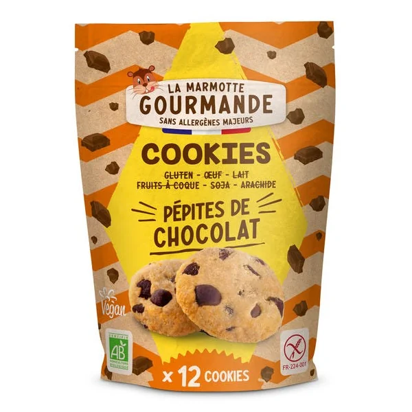 Cookie aux pépites de chocolat sans allergènes 150g