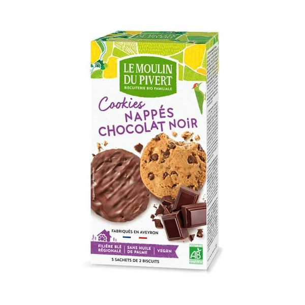 Cookies nappe chocolat noir 175g