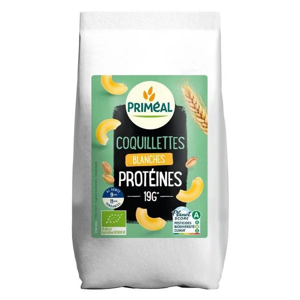 Coquillette blanche protéines 400g