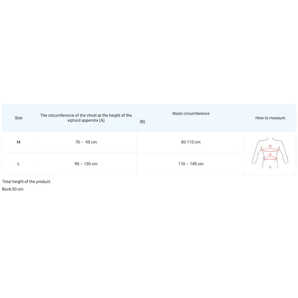 Corset d'immobilisation vertébrale et rappel de posture Tutor