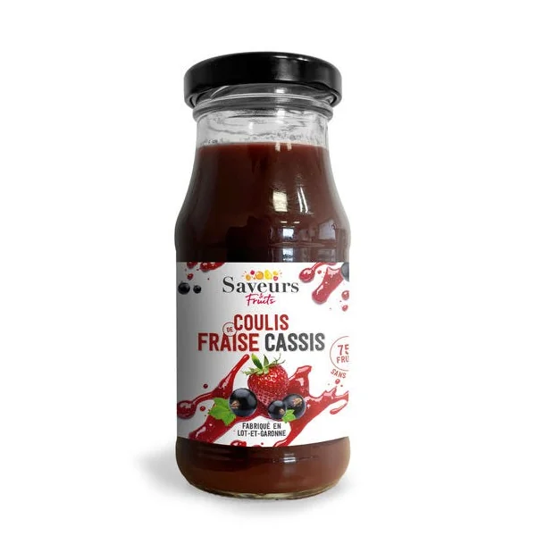 Coulis fraise cassis 165g