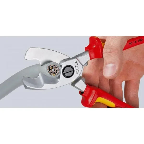 Coupe-câble à double tranchants VDE 200 mm KNIPEX