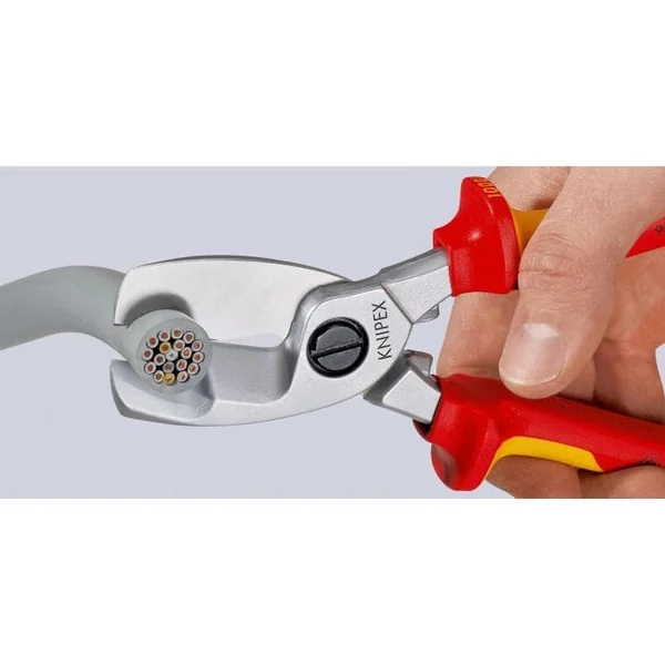 Coupe-câble à double tranchants VDE 200 mm KNIPEX