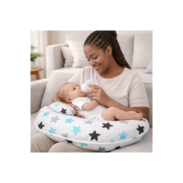 Coussin d allaitement ceinture | mini-pad | Beignet bleu étoile
