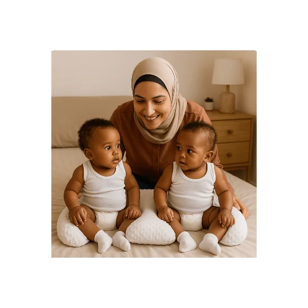Coussin d allaitement jumeaux |Blanc