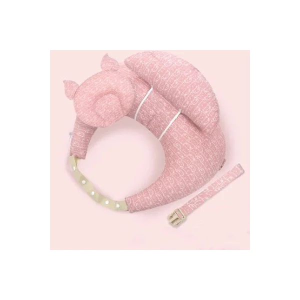 Coussin d’allaitement ceinture | Dossier et mini-pad | Chaton Rose