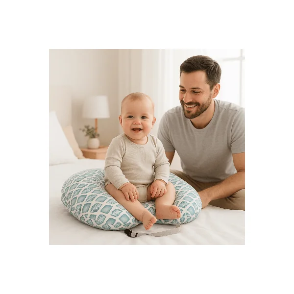Coussin d’allaitement ceinture | Dossier et mini-pad | Chaton Vert