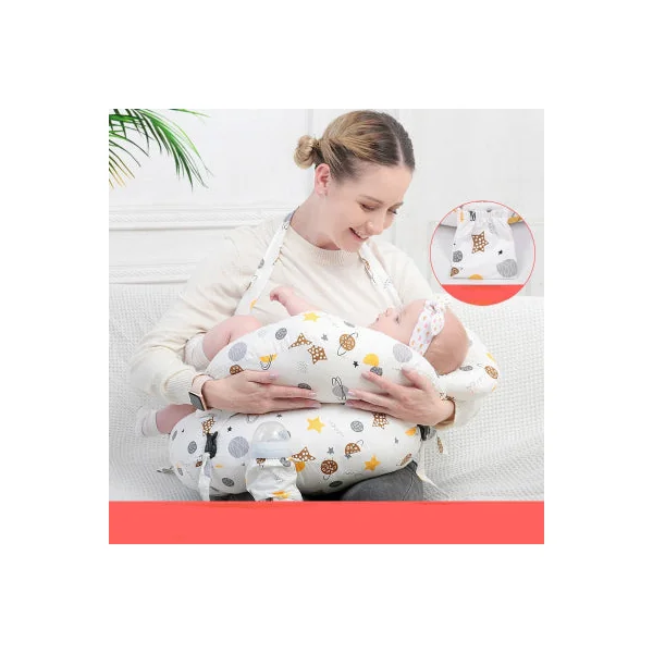 Coussin d’allaitement ceinture | Dossier et mini-pad | Lune Jaune