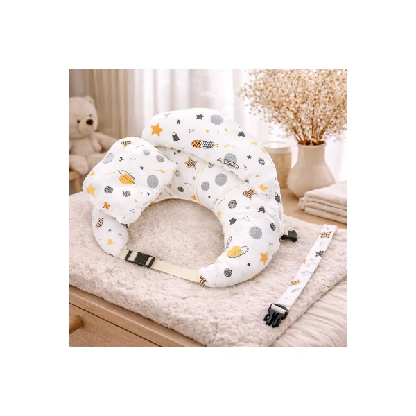 Coussin d’allaitement ceinture | Dossier et mini-pad | Lune Jaune