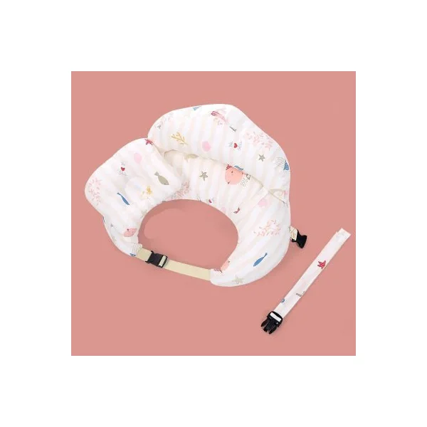 Coussin d’allaitement ceinture | Dossier et mini-pad | Lune Rose