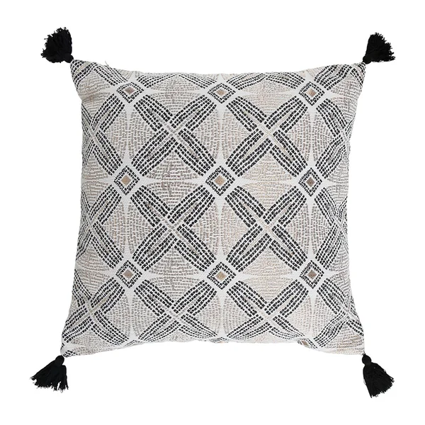 Coussin déco polyester rosace 40x40cm