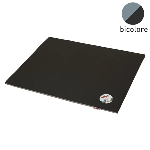 Coussin pour chien polyester bicolore gris et noir 60x80cm