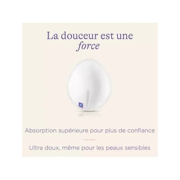 Coussinets d'allaitement lavables (La boîte de 4)