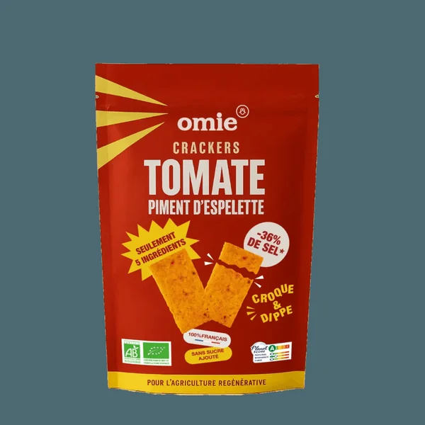 Crackers tomate et piment d'Espelette AOP