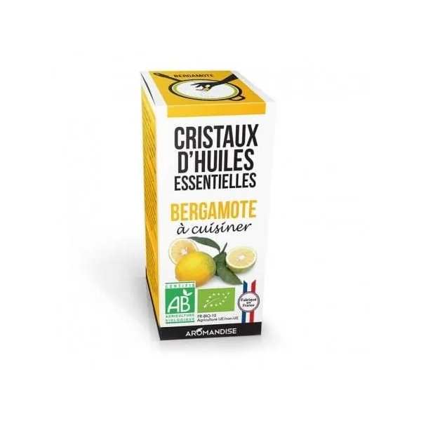 Cristaux huile essentielle bergamote