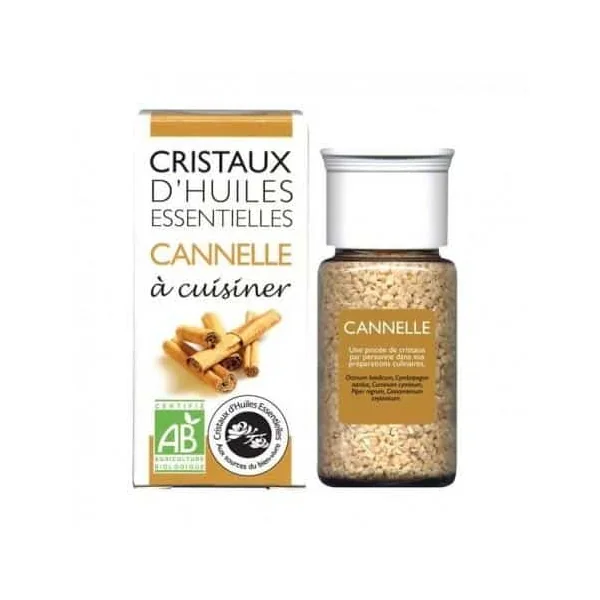 Cristaux huile essentielle cannelle