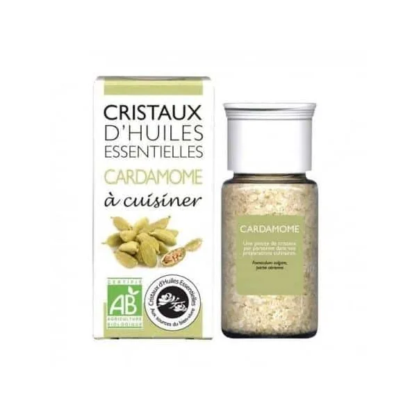 Cristaux huile essentielle cardamome