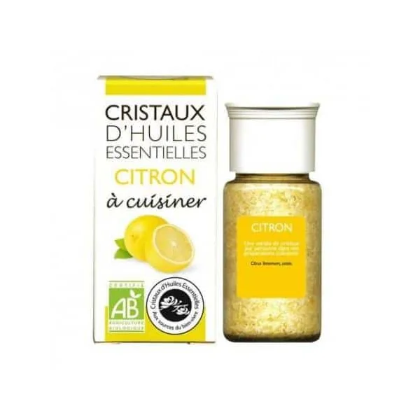 Cristaux huile essentielle citron