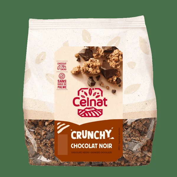 Crunchy chocolat noir 500g Celnat