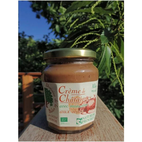 Crème de châtaignes aux noix avec morceaux