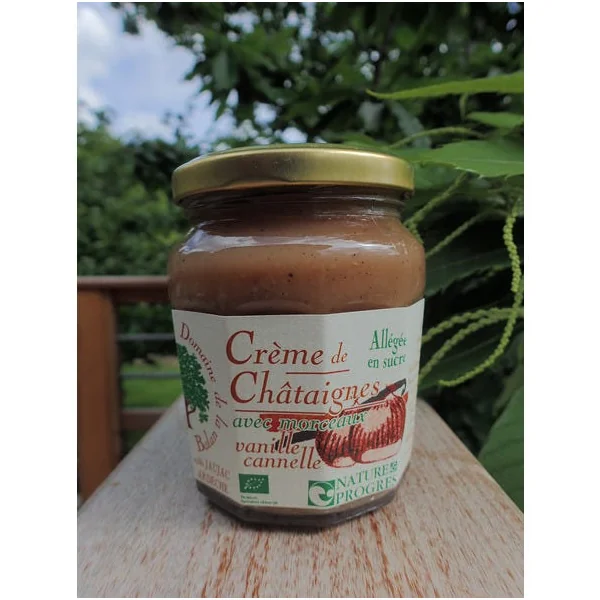 Crème de châtaignes à la vanille et cannelle avec morceaux