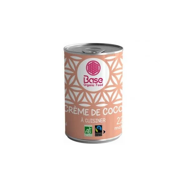 Crème de coco bio 22% 400ml - Base Organic