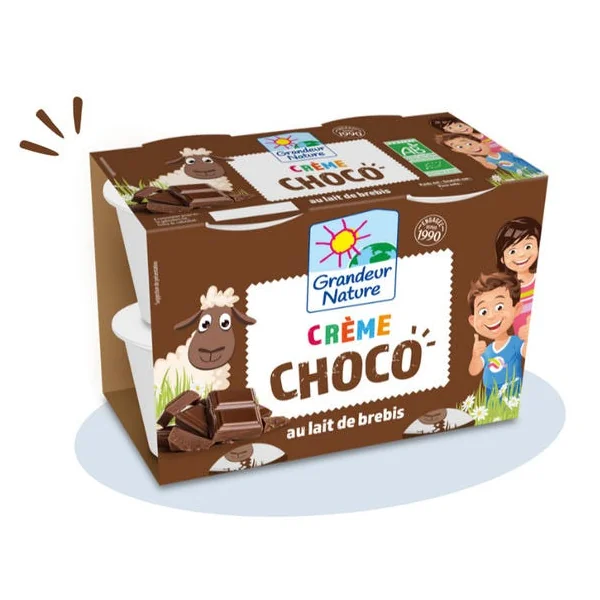 Crème dessert brebis chocolat 4x80g