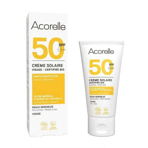 Crème solaire visage SPF50 Acorelle