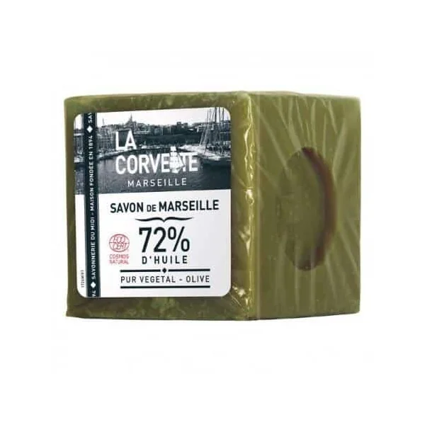 Cube de savon de marseille olive 500g