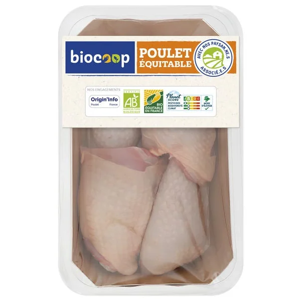 Cuisse de poulet découpée (4) env.590g