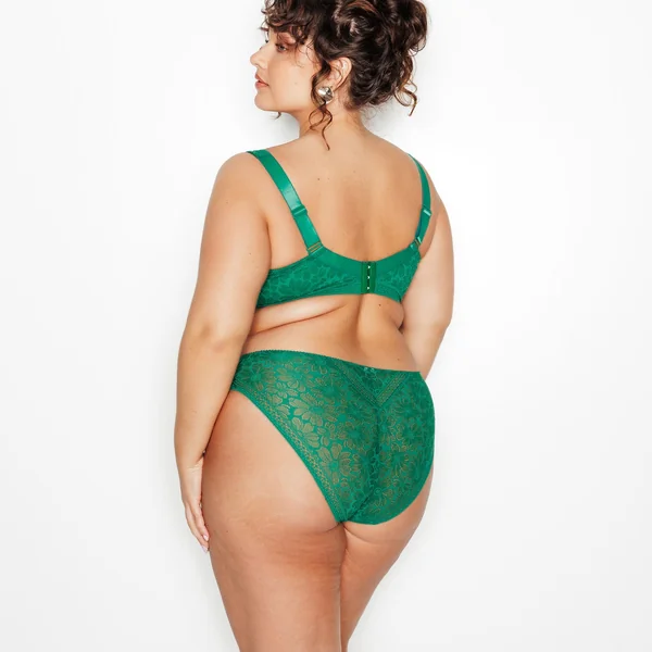 CULOTTE CONFORT DENTELLE VERT