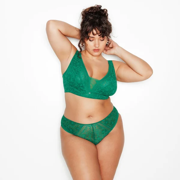 CULOTTE CONFORT DENTELLE VERT