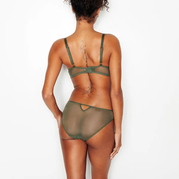 CULOTTE DENTELLE KAKI