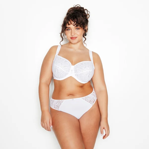CULOTTE GRANDE TAILLE DENTELLE BLANC