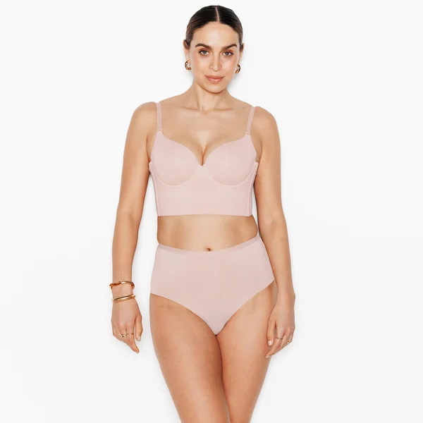 CULOTTE TAILLE HAUTE MICROFIBRE NATUREL