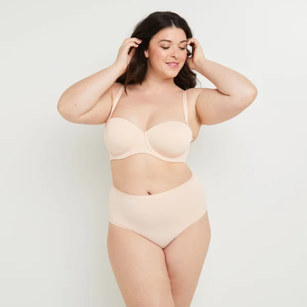 CULOTTE TAILLE HAUTE MICROFIBRE NATUREL