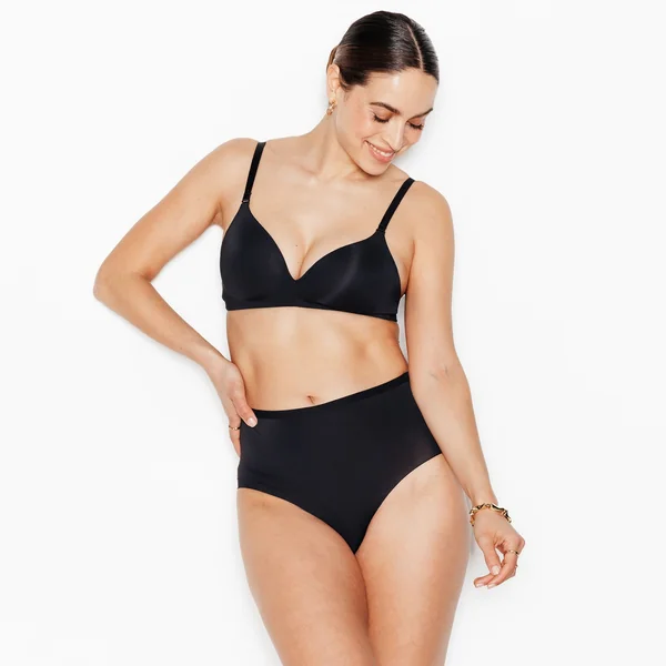 CULOTTE TAILLE HAUTE MICROFIBRE NOIR
