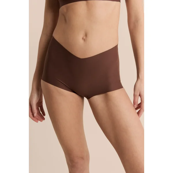Culotte taille midi en microfibre effet push-up