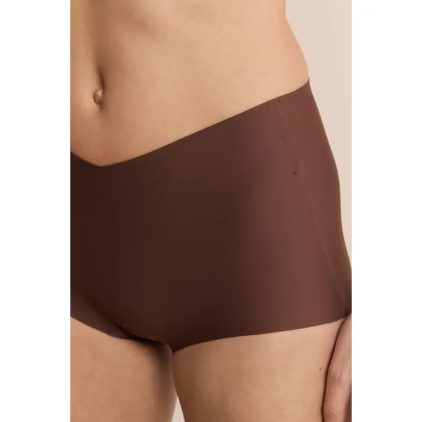 Culotte taille midi en microfibre effet push-up
