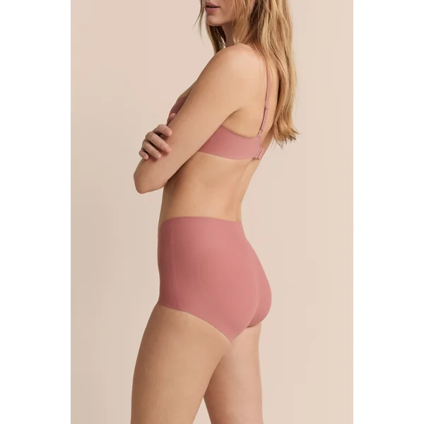 Culotte taille midi en microfibre effet push-up
