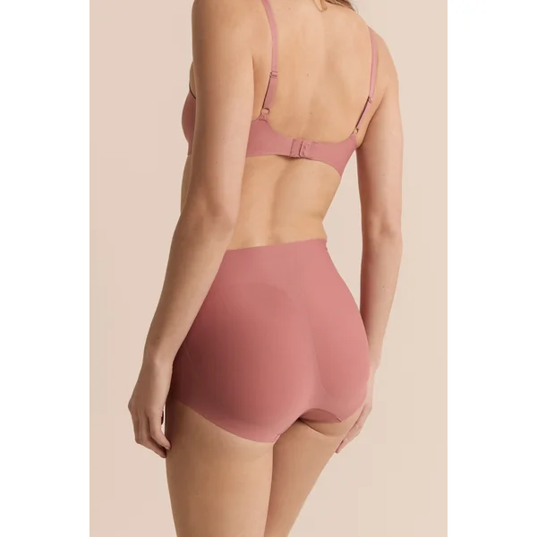 Culotte taille midi en microfibre effet push-up