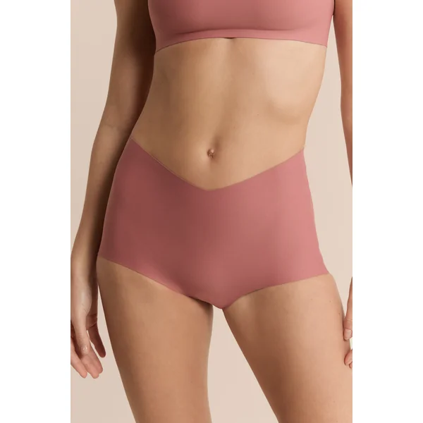 Culotte taille midi en microfibre effet push-up
