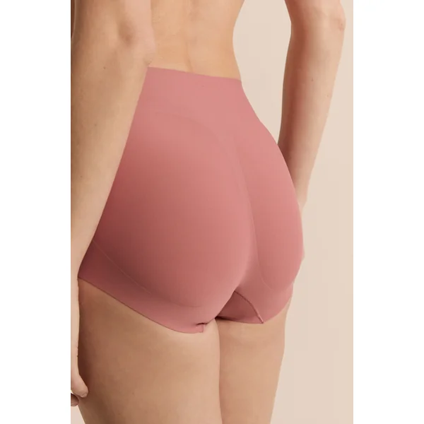 Culotte taille midi en microfibre effet push-up