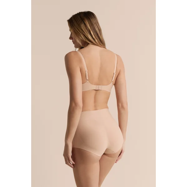 Culotte taille midi en microfibre effet push-up