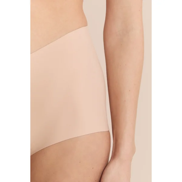 Culotte taille midi en microfibre effet push-up