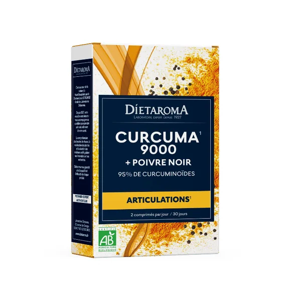 Curcuma poivre noir Dietaroma 60 comprimés
