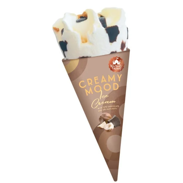 Cône crème glacée chocolat noisette 90g